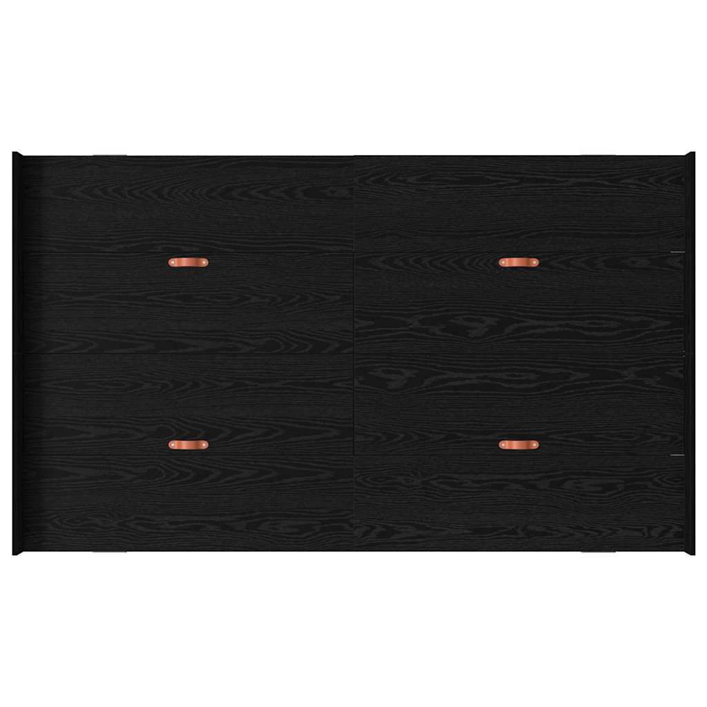 Krevet s ladicama Crni hrast 120 x 190 cm Konstruirano drvo