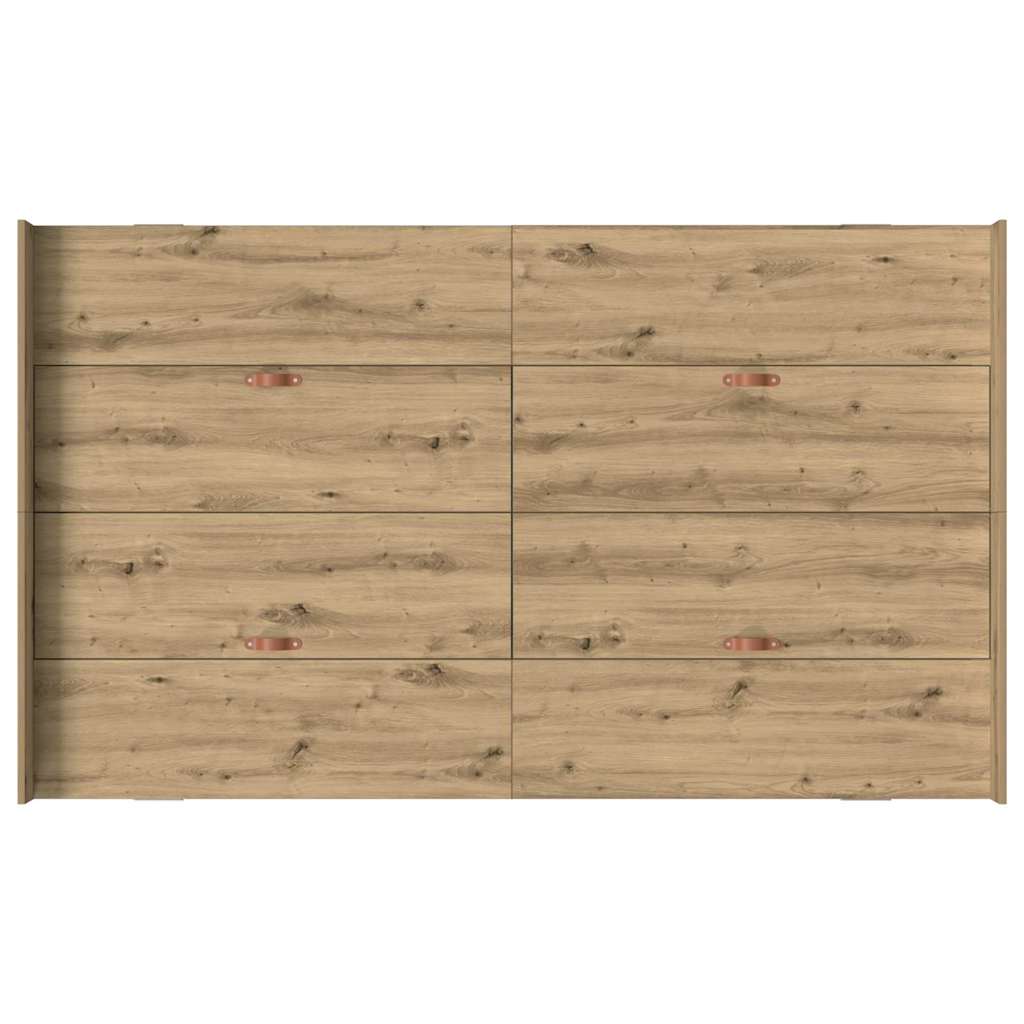 Krevet s ladicama s uzglavljem Umjetnički hrast 120 x 190 cm