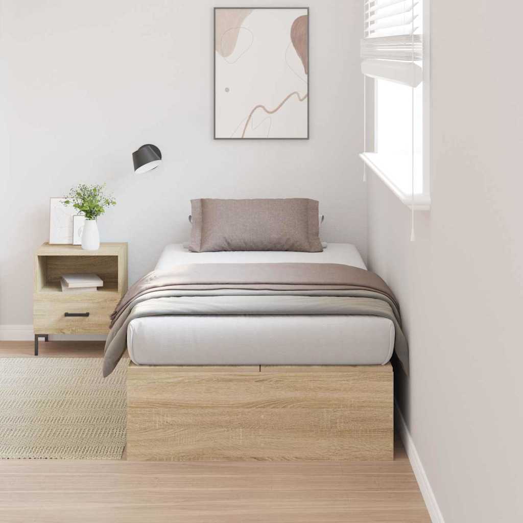 Krevet s ladicama Sonoma hrast 80 x 200 cm Konstruirano drvo