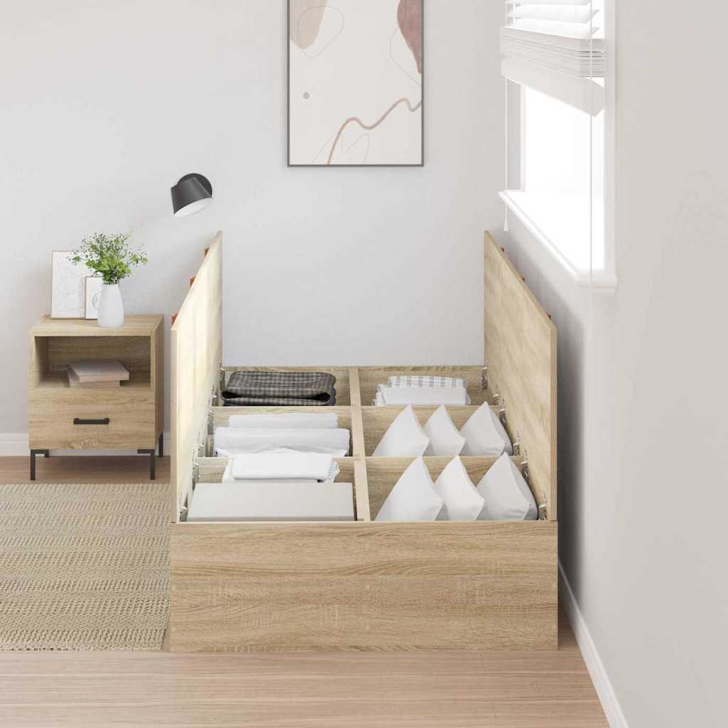 Krevet s ladicama Sonoma hrast 80 x 200 cm Konstruirano drvo
