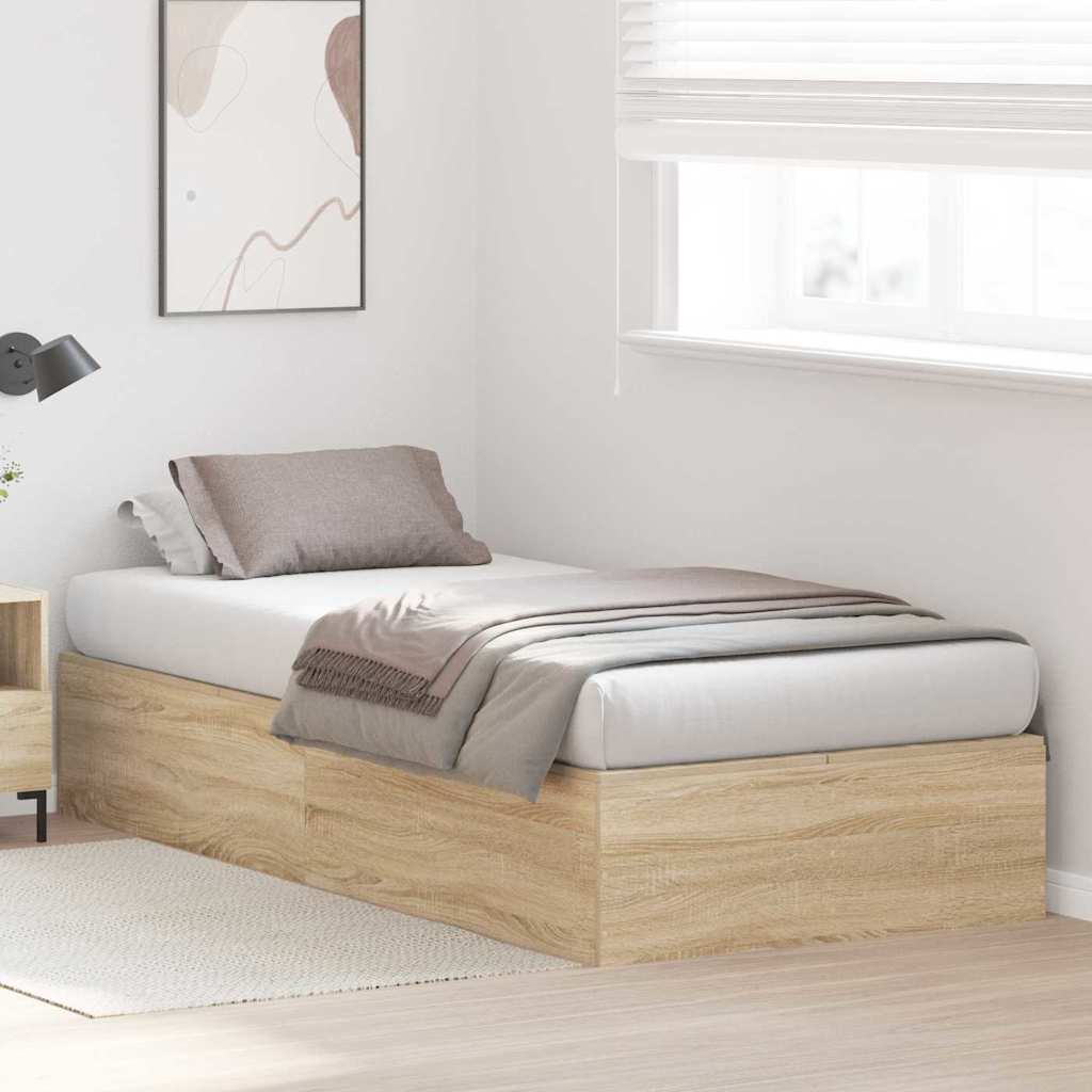 Krevet s ladicama Sonoma hrast 80 x 200 cm Konstruirano drvo