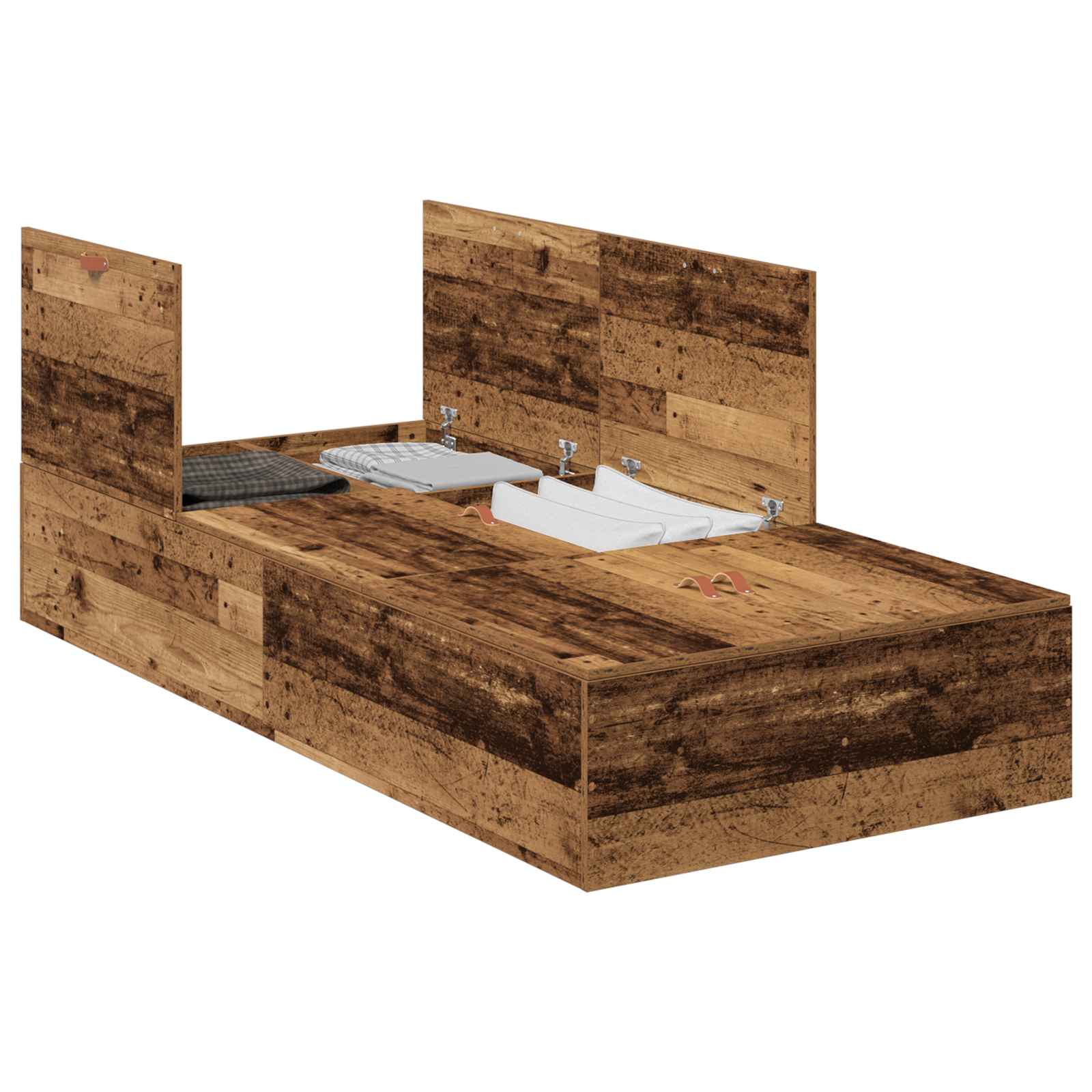 Krevet s ladicama Staro drvo 80 x 200 cm Konstruirano drvo