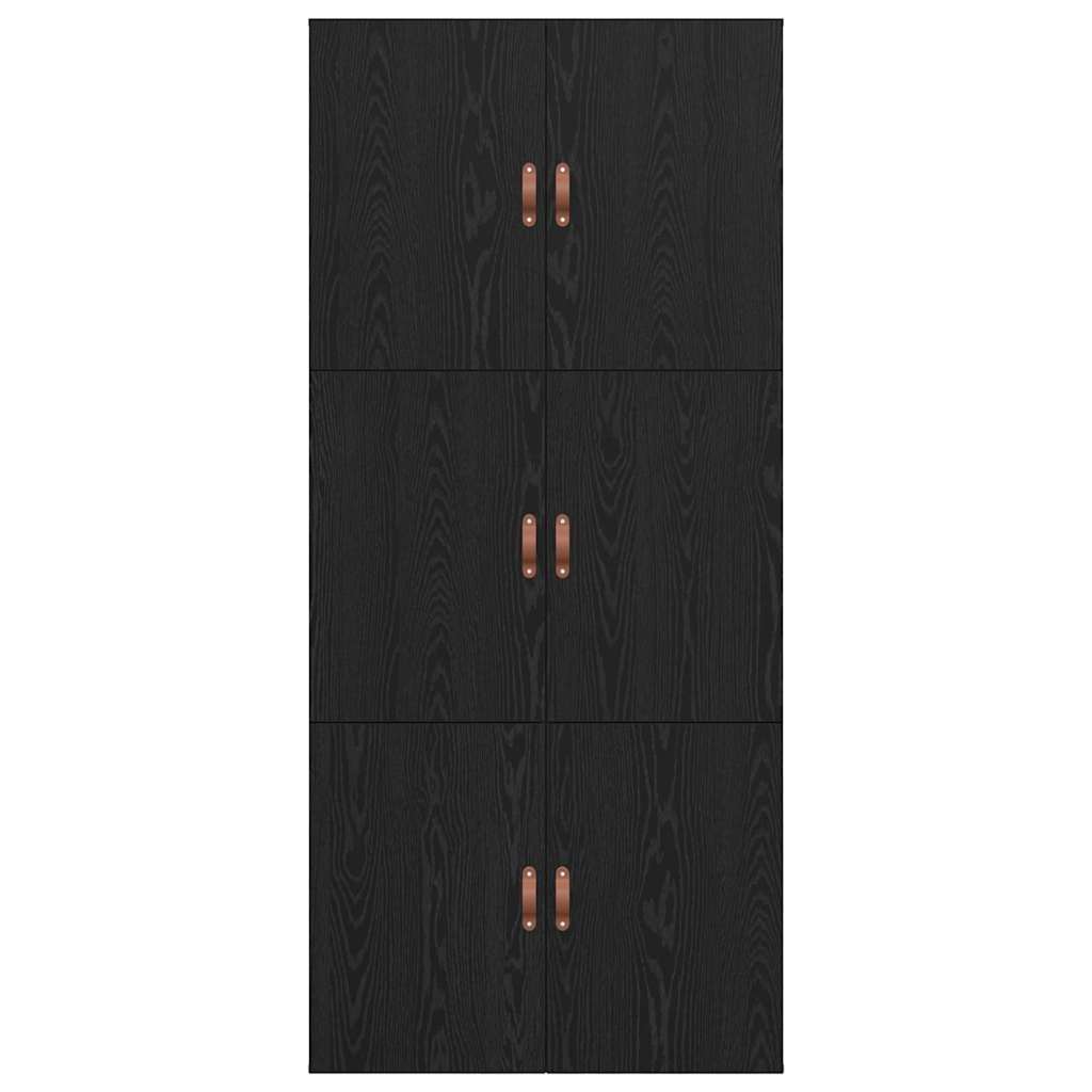 Krevet s ladicama Crni hrast 90 x 200 cm Konstruirano drvo