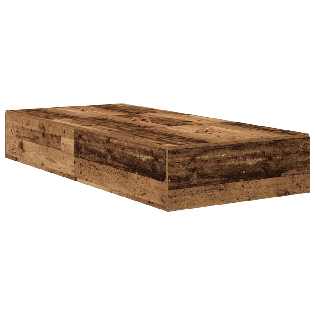 Krevet s ladicama Staro drvo 100 x 200 cm Konstruirano drvo