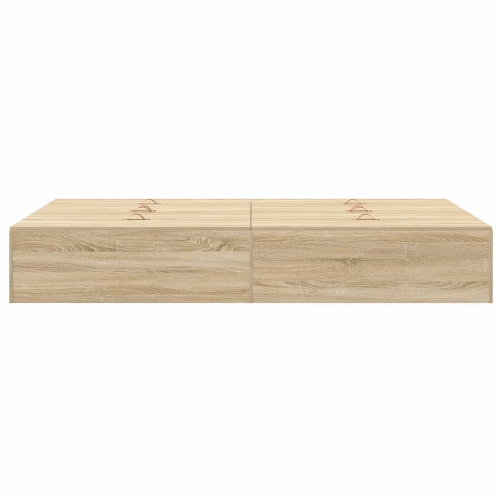 Krevet s ladicama Sonoma hrast 120 x 200 cm Konstruirano drvo