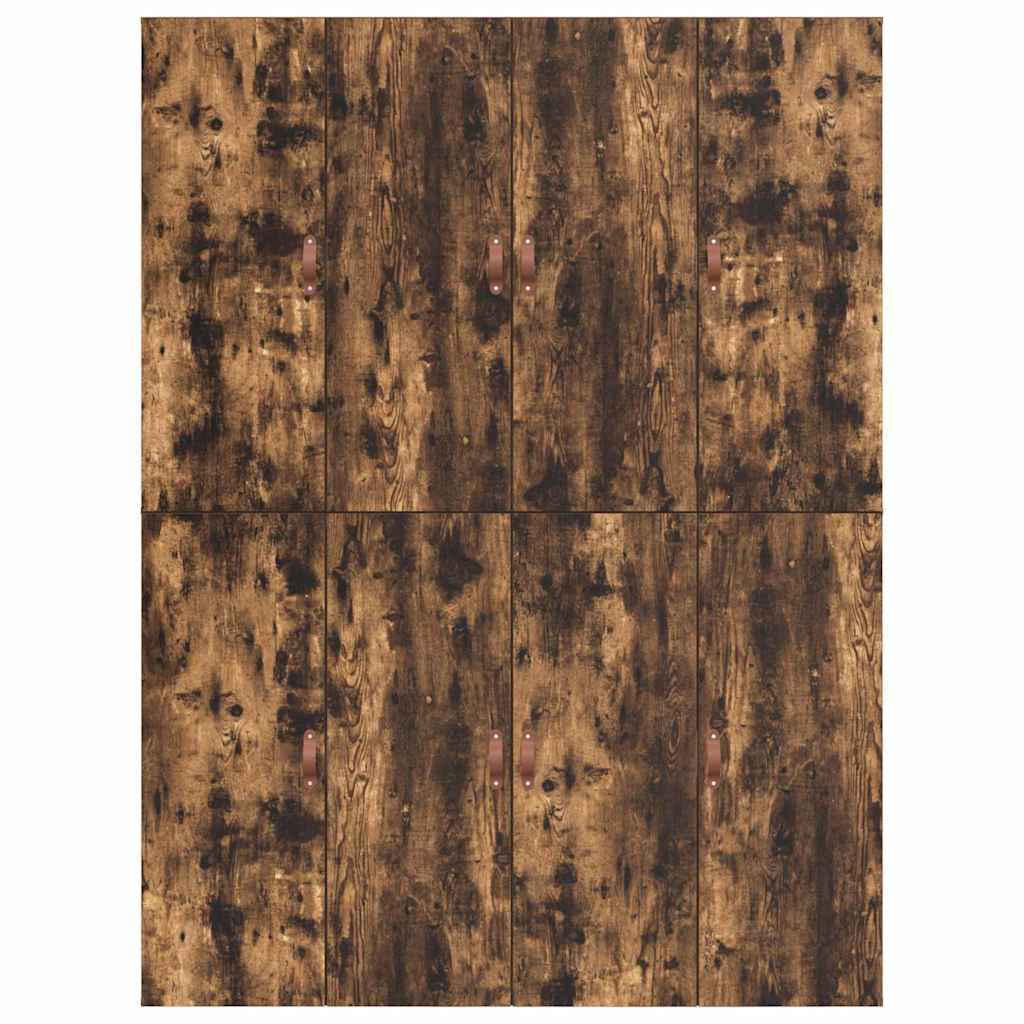 Krevet s ladicama Dimljeni hrast 150 x 200 cm Konstruirano drvo