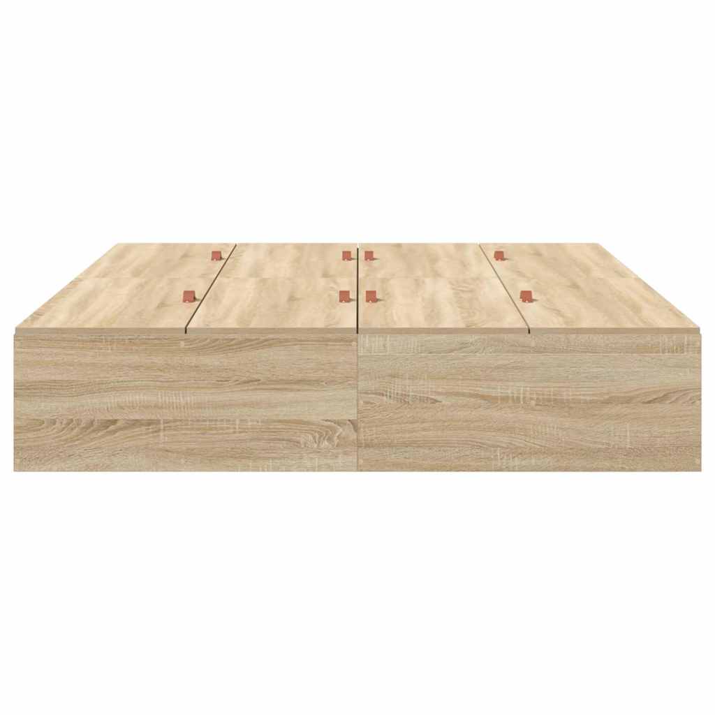 Krevet s ladicama Sonoma hrast 160 x 200 cm Konstruirano drvo