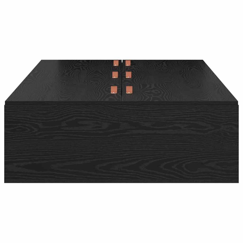Krevet s ladicama Crni hrast 90 x 190 cm Konstruirano drvo