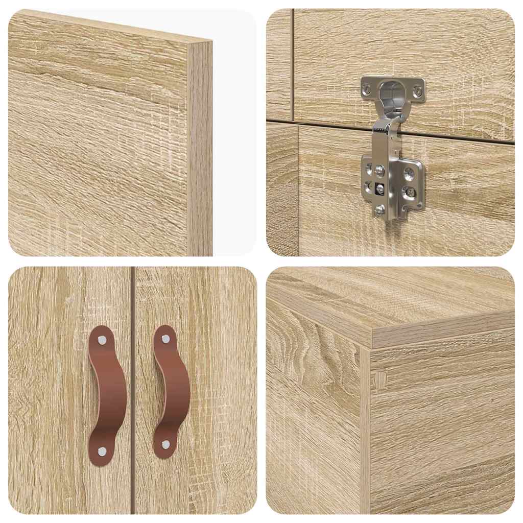 Krevet s ladicama Sonoma hrast 90 x 190 cm Konstruirano drvo