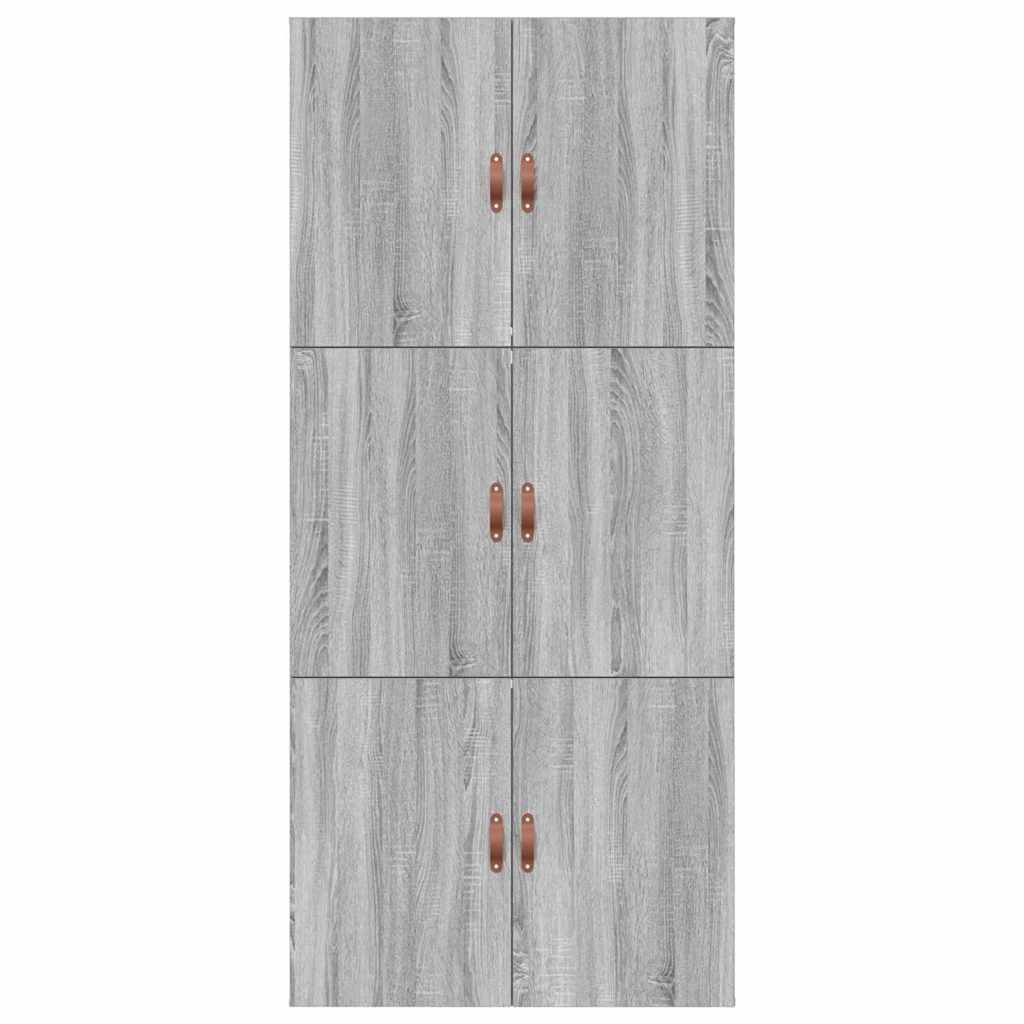 Krevet s ladicama Siva Sonoma 90 x 190 cm Konstruirano drvo