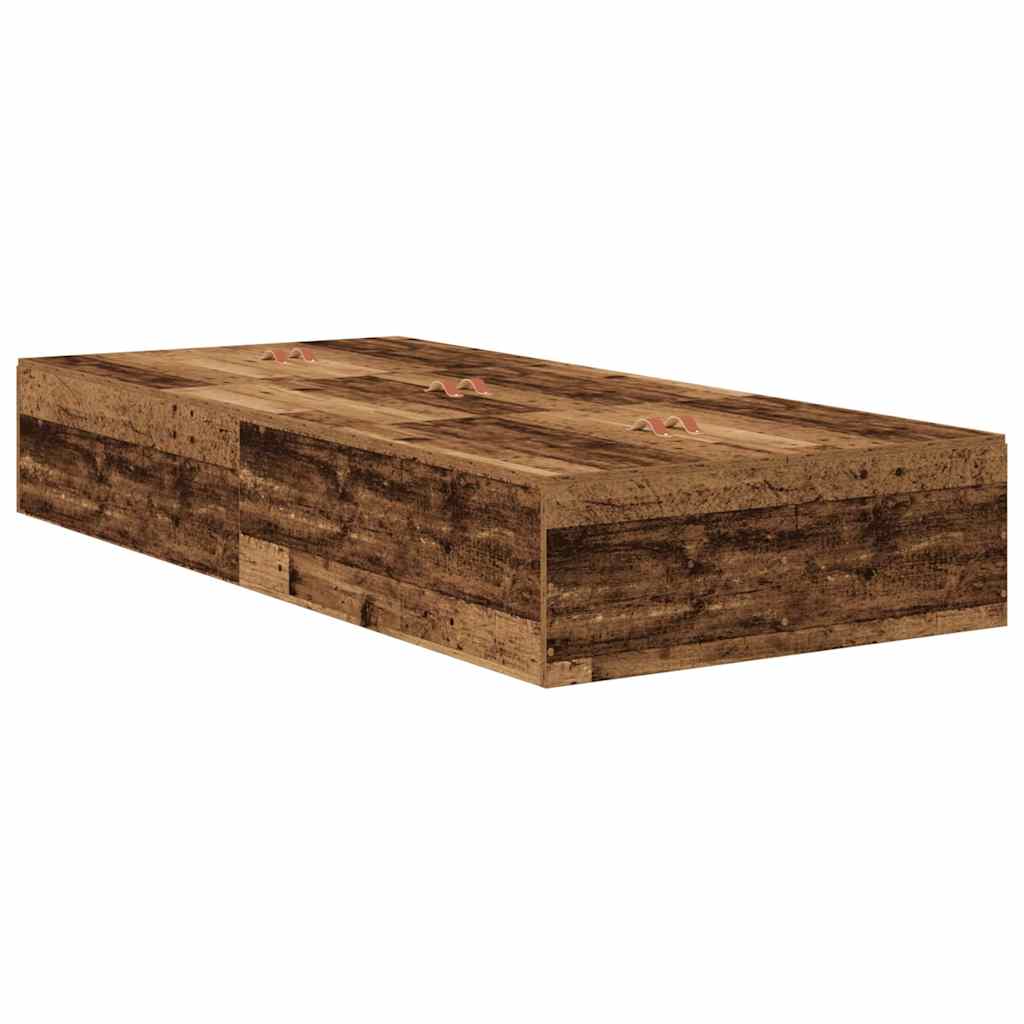 Krevet s ladicama Staro drvo 70 x 190 cm Konstruirano drvo