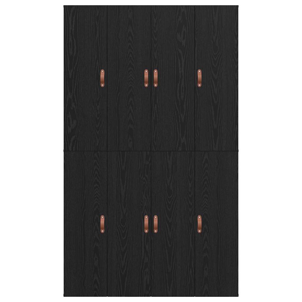 Krevet s ladicama Crni hrast 120 x 190 cm Konstruirano drvo