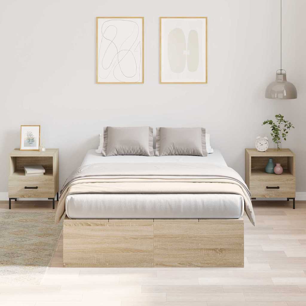 Krevet s ladicama Sonoma hrast 120 x 190 cm Konstruirano drvo