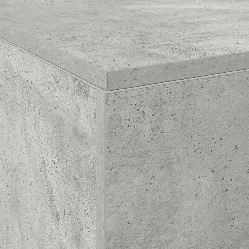 Krevet s ladicama Betonski sivi 120 x 190 cm Konstruirano drvo