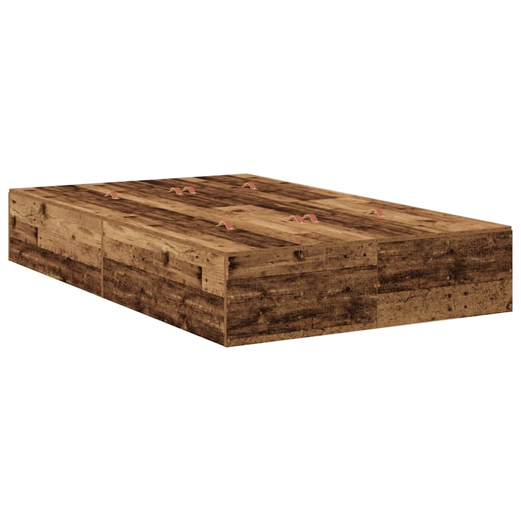 Krevet s ladicama Staro drvo 120 x 190 cm Konstruirano drvo