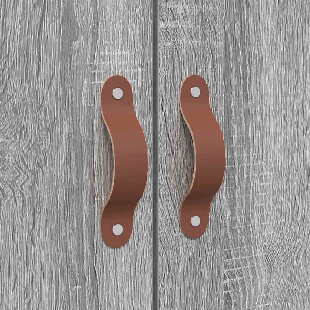 Krevet s ladicama Siva Sonoma 140 x 190 cm Konstruirano drvo