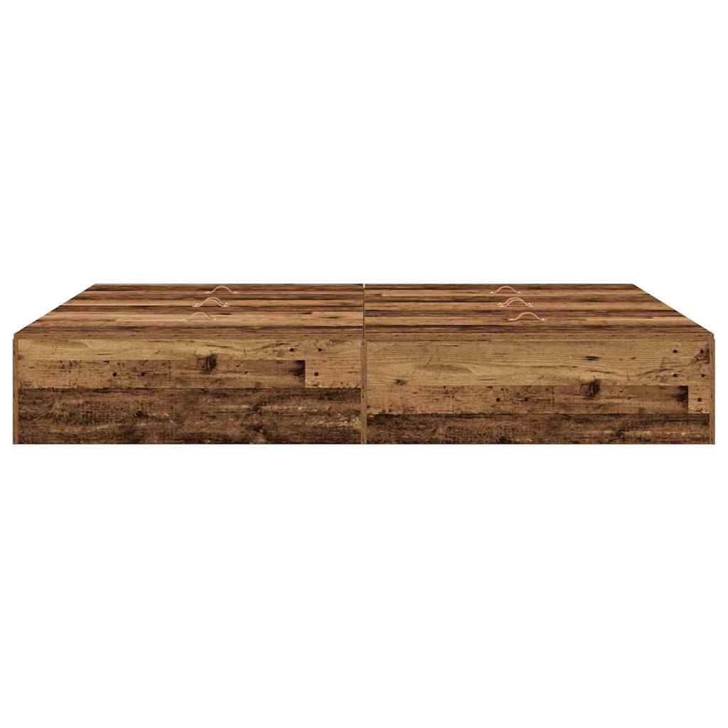 Krevet s ladicama Staro drvo 135 x 190 cm Konstruirano drvo