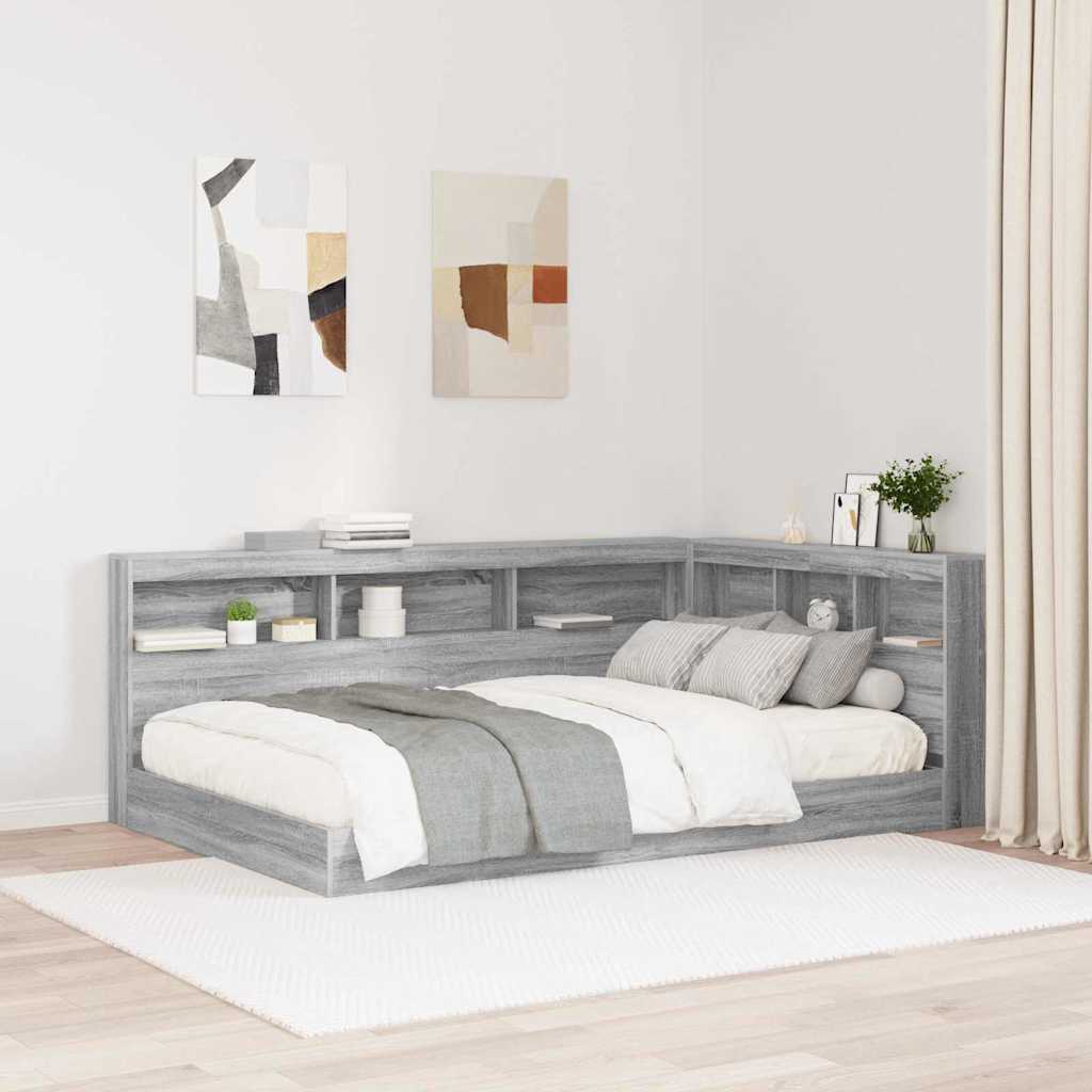 Skladišno uzglavlje Siva Sonoma 120 cm Konstruirano drvo