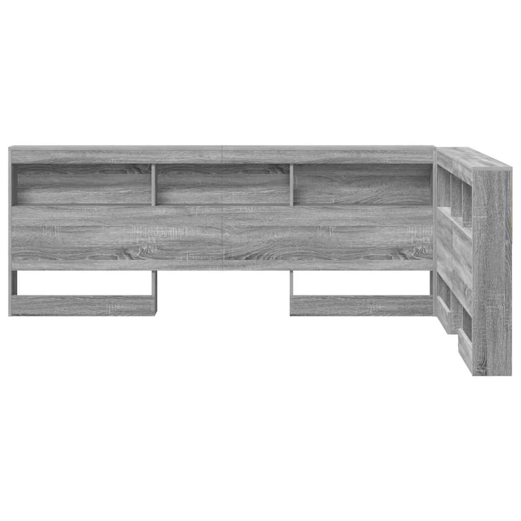 Skladišno uzglavlje Siva Sonoma 120 cm Konstruirano drvo