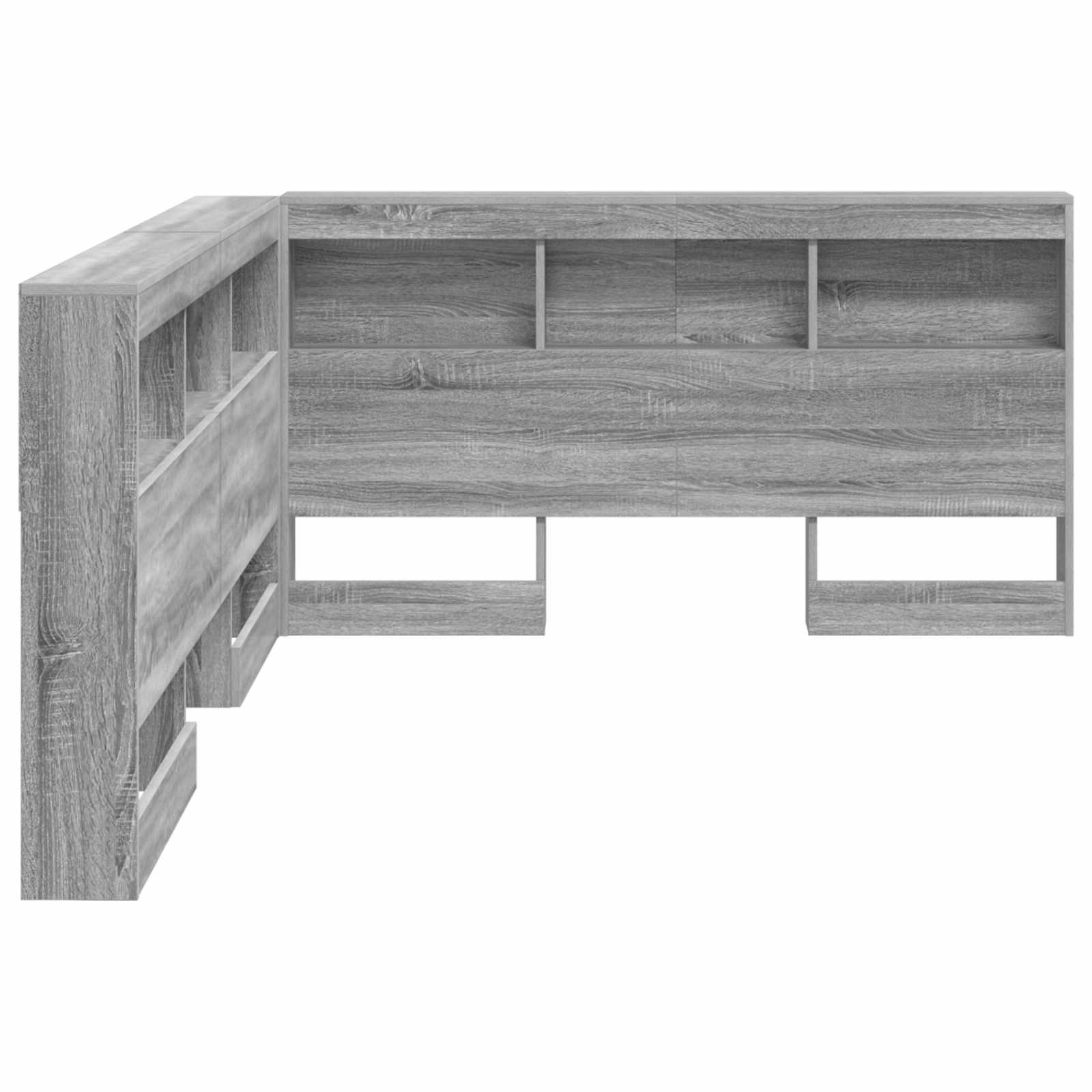 Skladišno uzglavlje Siva Sonoma 150 cm Konstruirano drvo