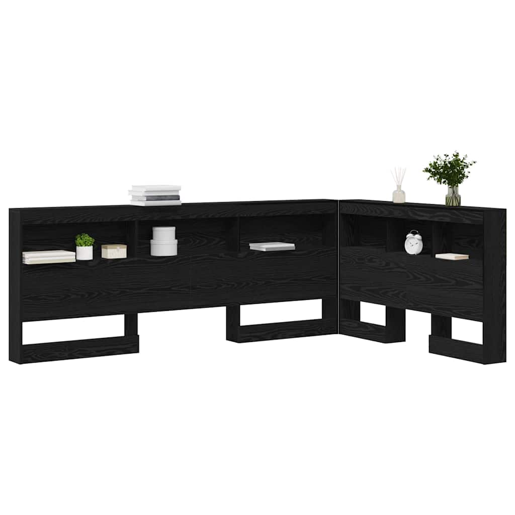 Skladišno uzglavlje Crni hrast 207,5 x 137,5 x 76,5 cm