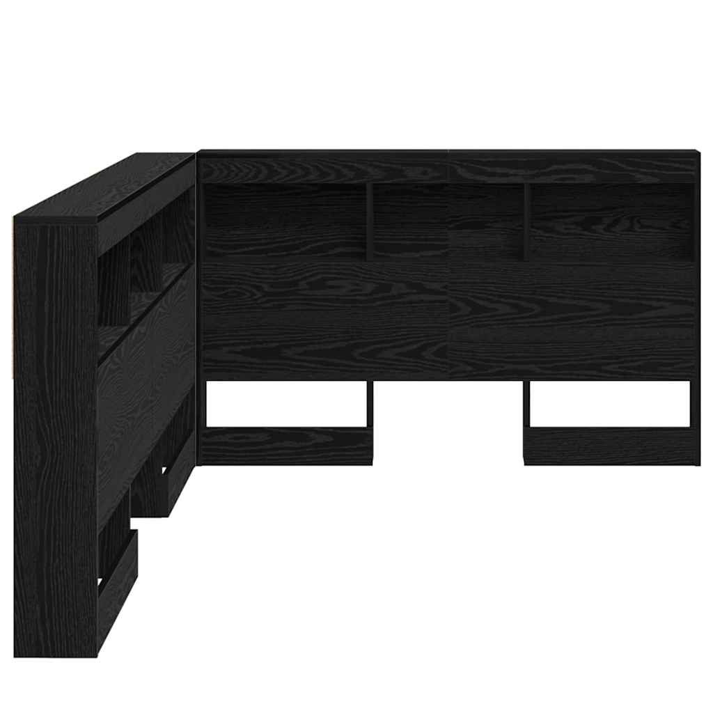 Skladišno uzglavlje Crni hrast 207,5 x 137,5 x 76,5 cm