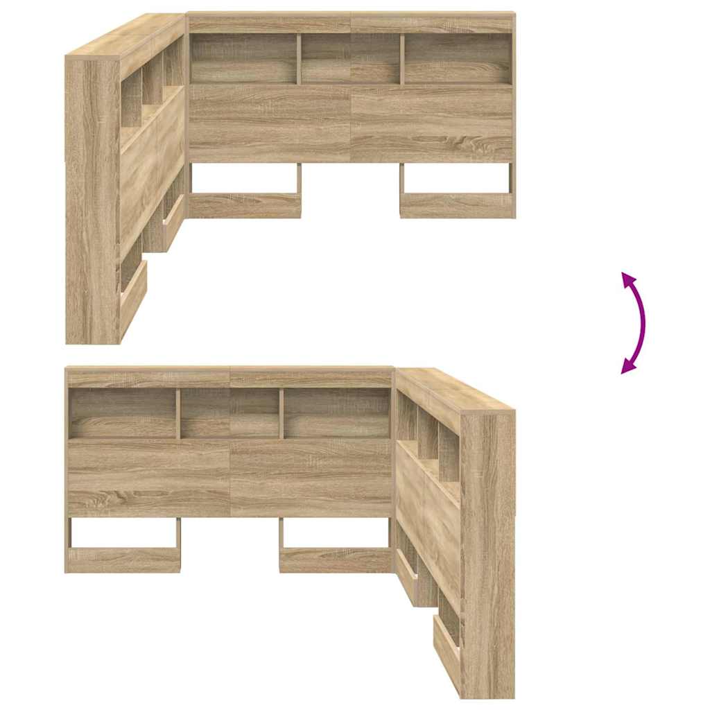 Skladišno uzglavlje Sonoma hrast 207,5 x 137,5 x 76,5 cm