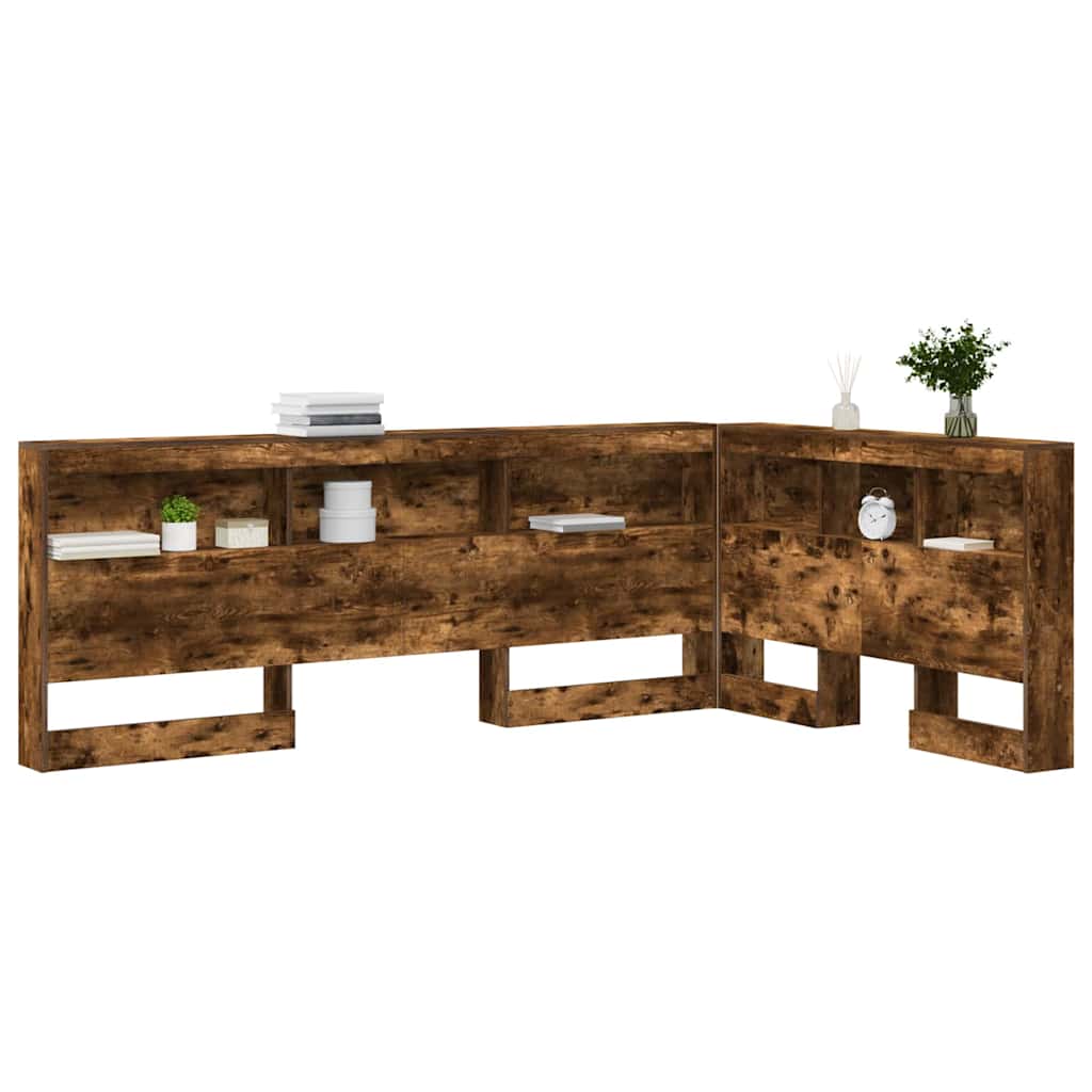 Skladišno uzglavlje Dimljeni hrast 207,5 x 137,5 x 76,5 cm