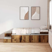 Krevet s ladicama s pohranom Staro drvo 234 x 103 x 53.5 cm