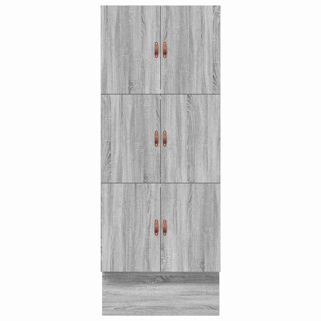 Krevet s ladicama Siva Sonoma 75 cm Konstruirano drvo