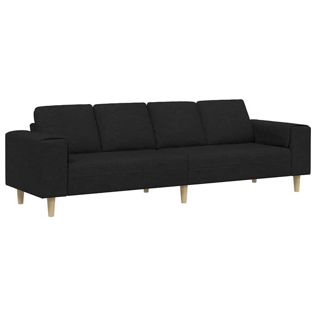 Kauč za dnevni boravak Crna 250 x 77 x 76 cm Poliester
