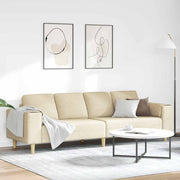 Kauč za dnevni boravak Krema 250 x 77 x 76 cm Poliester