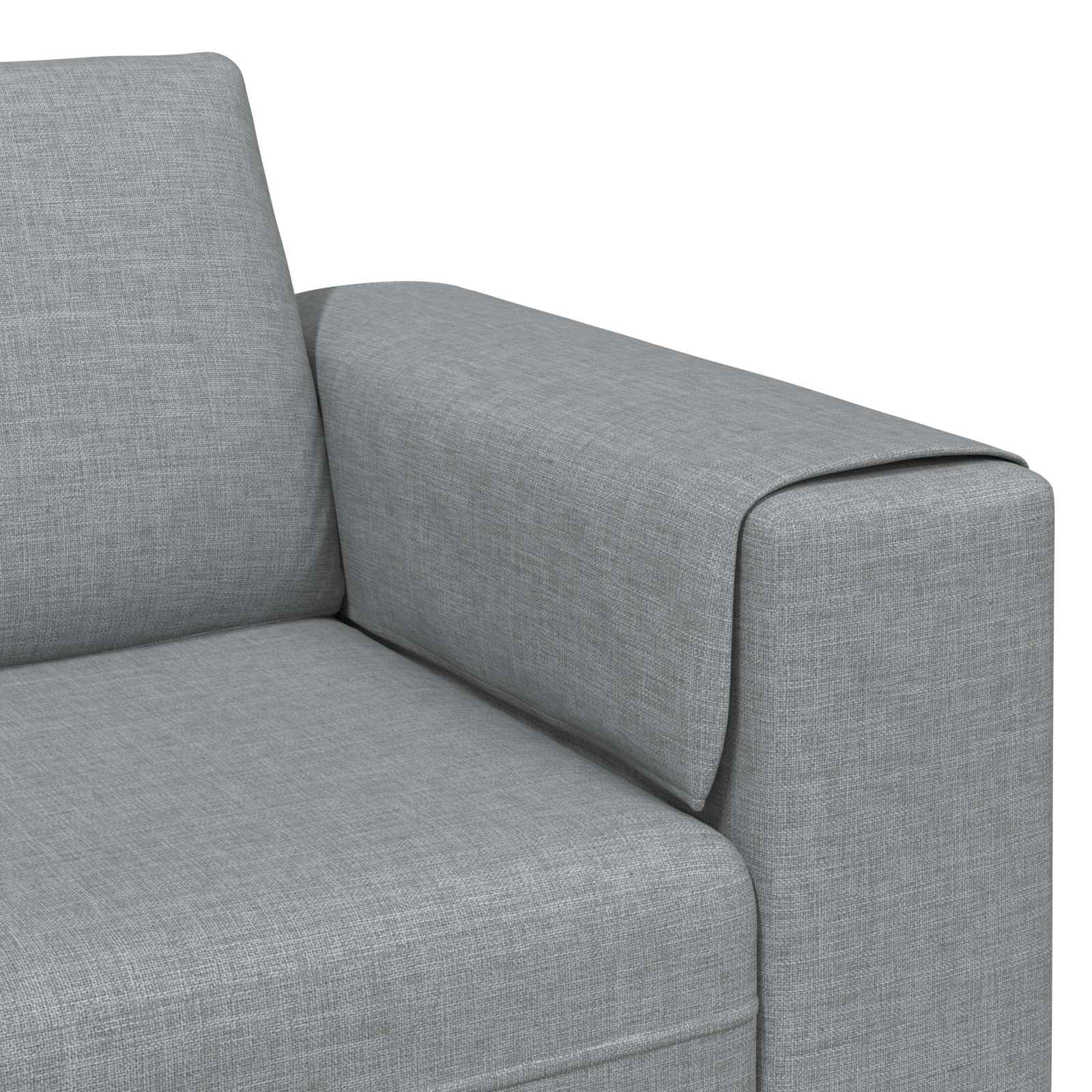 Kauč za dnevni boravak 3 pcs Svijetlo siva Poliester