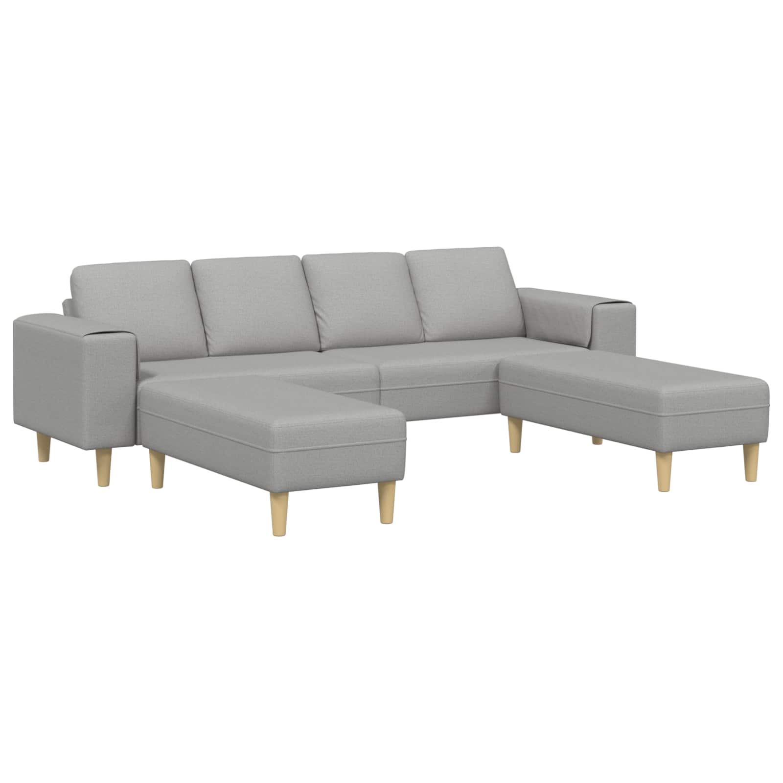 Kauč za dnevni boravak 3 pcs Oblačnosiva 250 x 188 x 76 cm