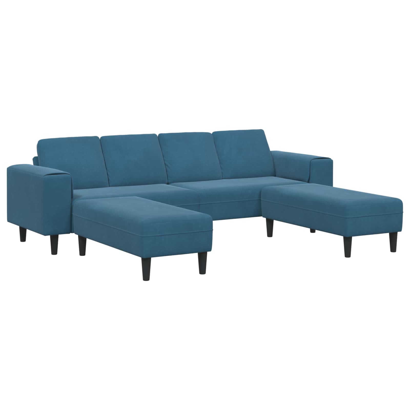 Kauč za dnevni boravak 3 pcs Plava 250 x 188 x 76 cm