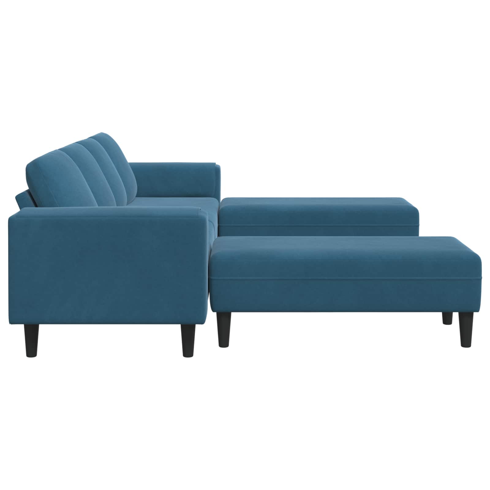 Kauč za dnevni boravak 3 pcs Plava 250 x 188 x 76 cm