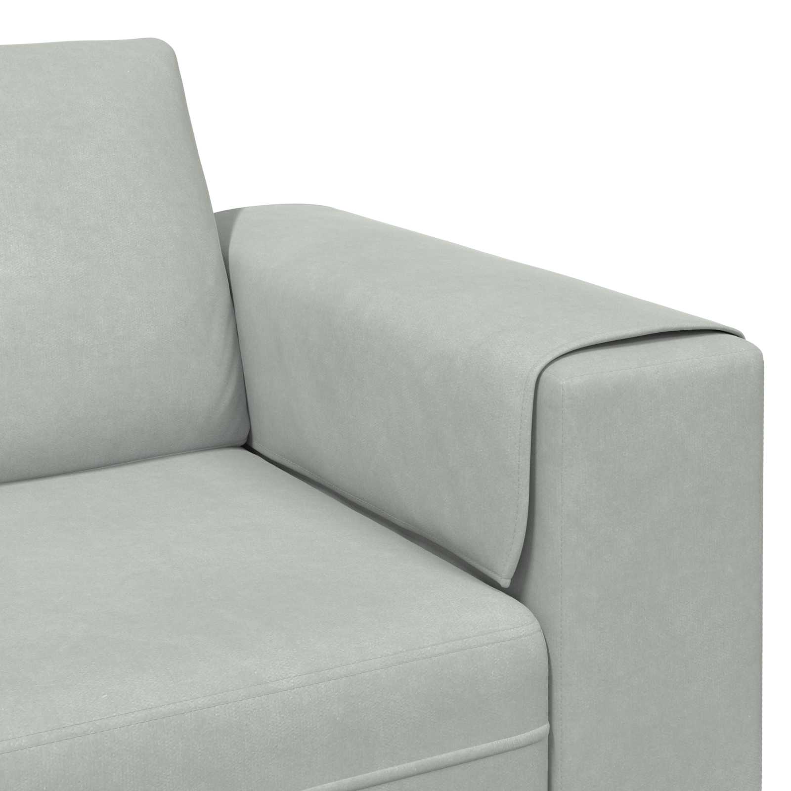 Kauč za dnevni boravak 3 pcs Svijetlo siva 250 x 188 x 76 cm