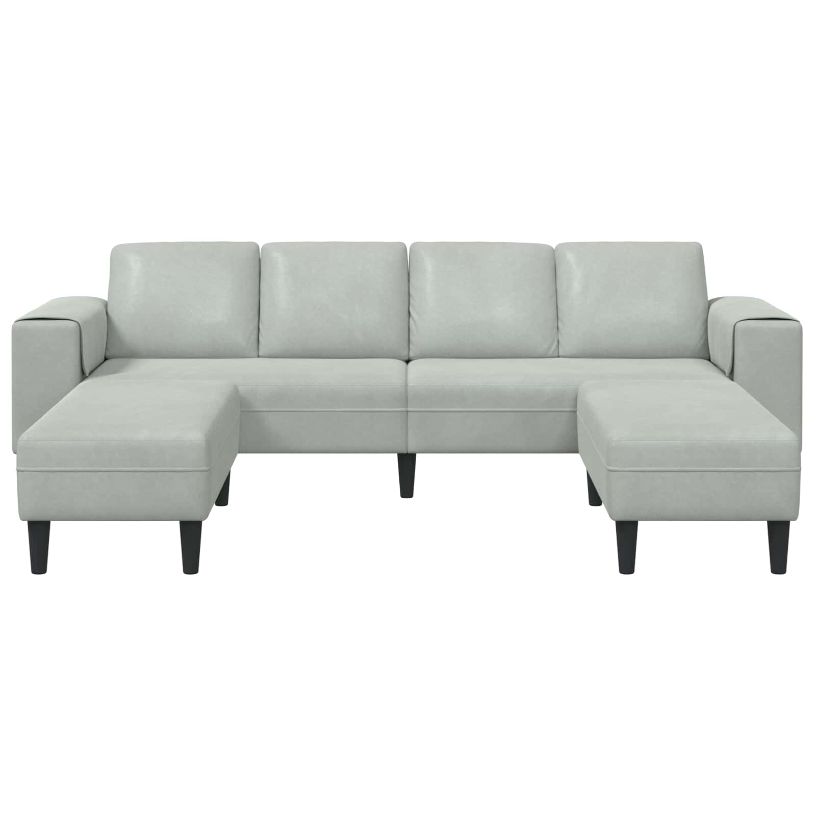 Kauč za dnevni boravak 3 pcs Svijetlo siva 250 x 188 x 76 cm