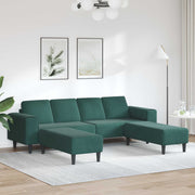 Kauč za dnevni boravak 3 pcs Tamnozelena 250 x 188 x 76 cm