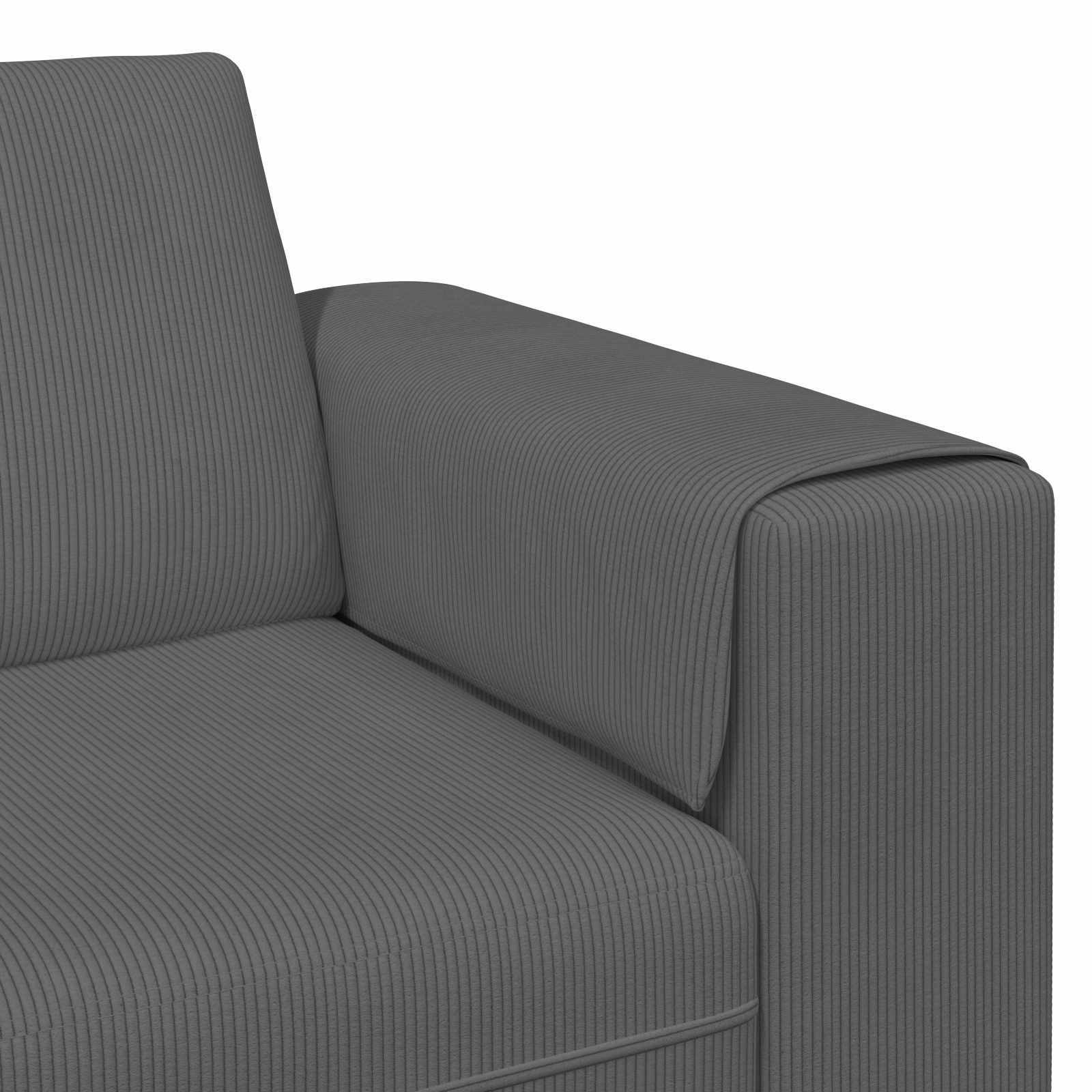 Sofa Tamno siva 250 x 188 x 76 cm Kordura tekstil