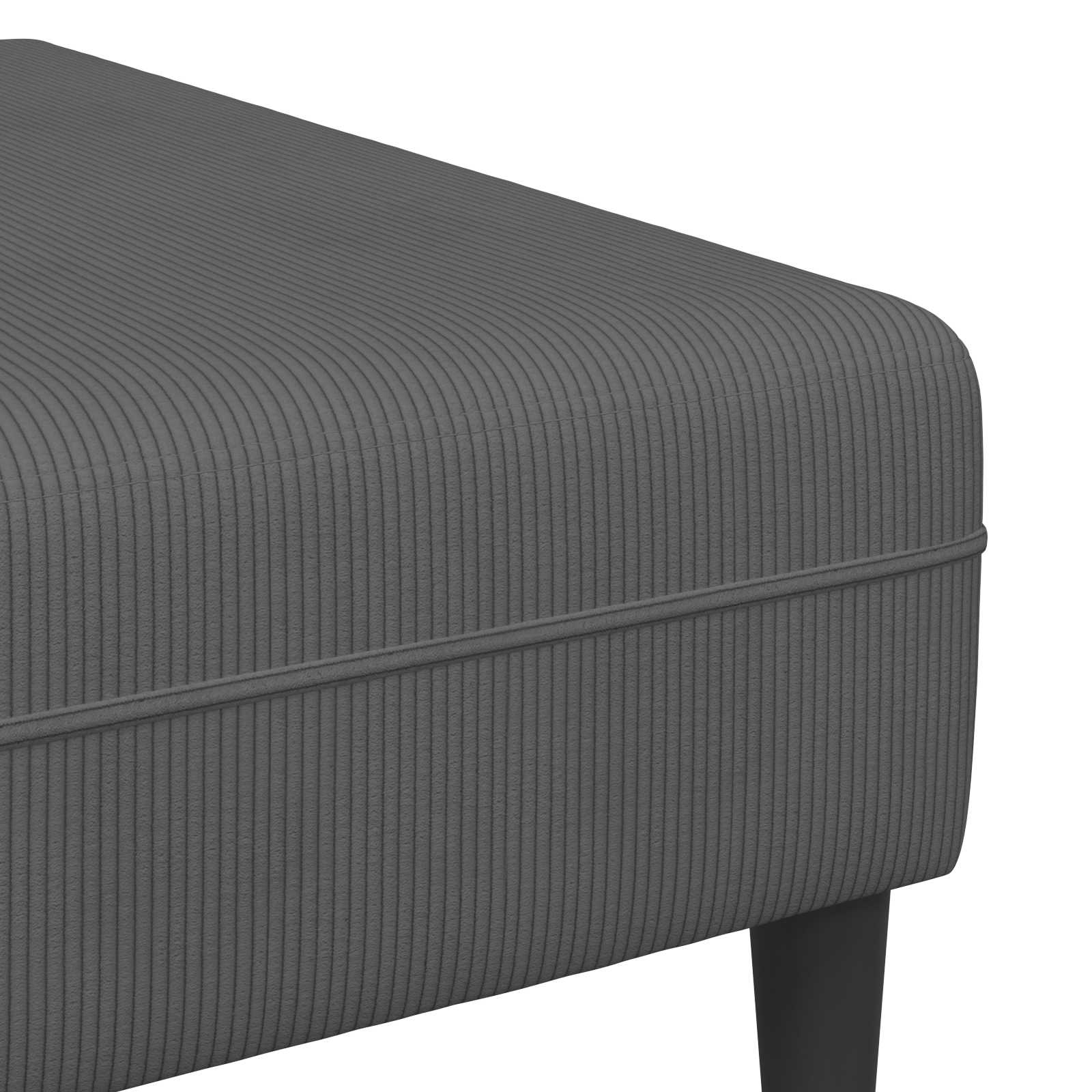 Sofa Tamno siva 250 x 188 x 76 cm Kordura tekstil