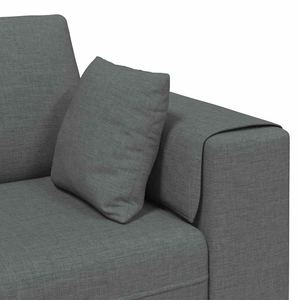 Sofa s jastukom Tamno siva 250 x 77 x 76 cm tkanina