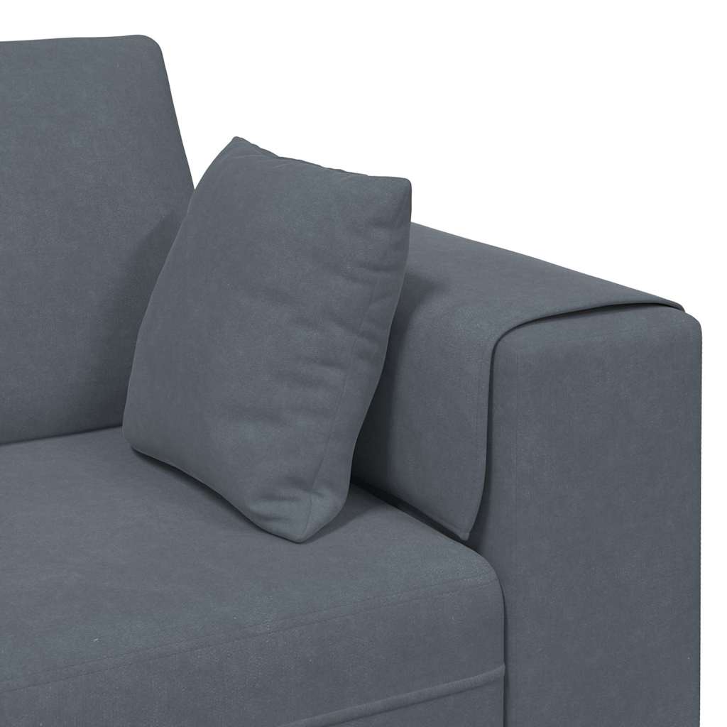 Sofa Tamno siva 250 x 77 x 76 cm Baršun