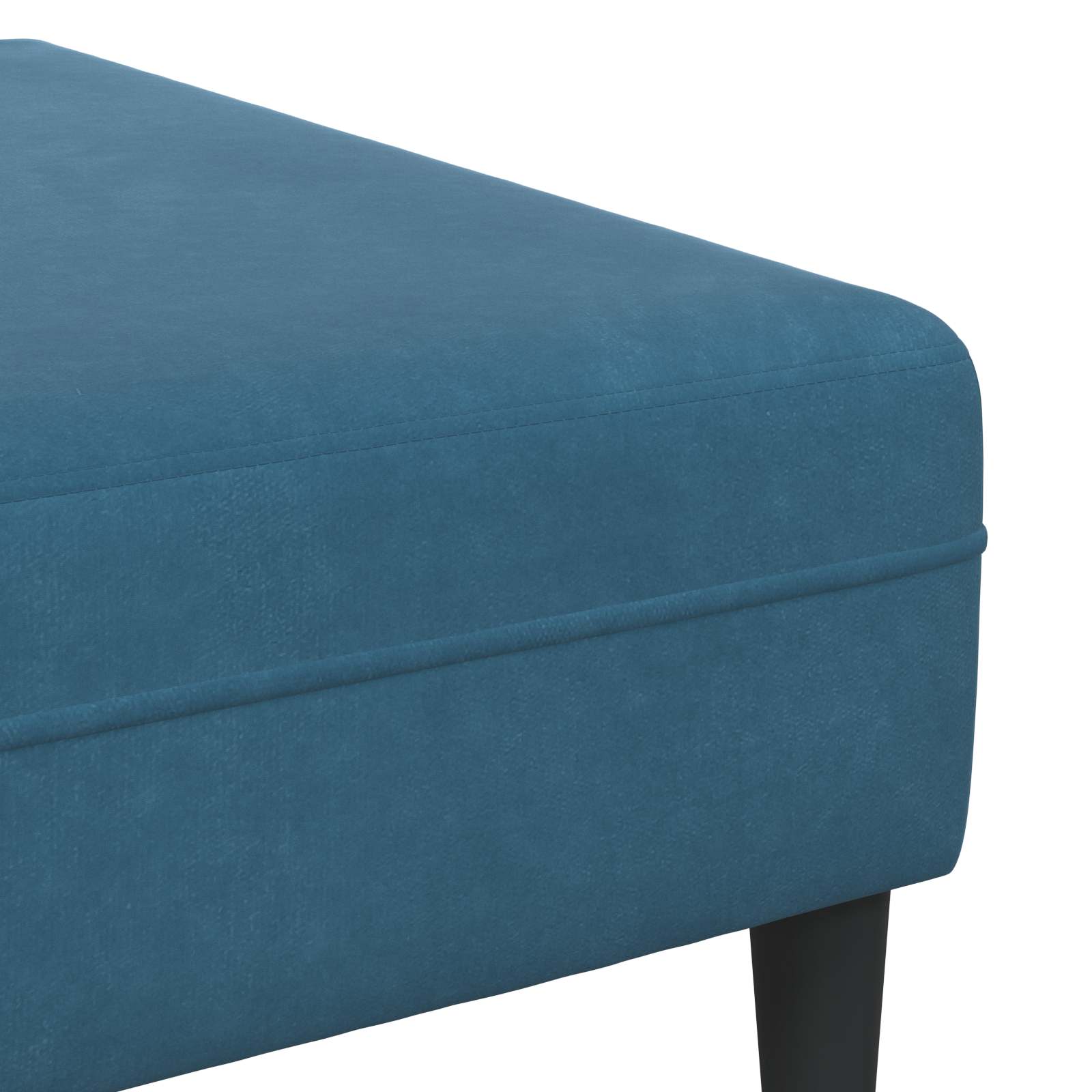 Sofa 3 pcs Plava 250 x 188 x 76 cm Baršun