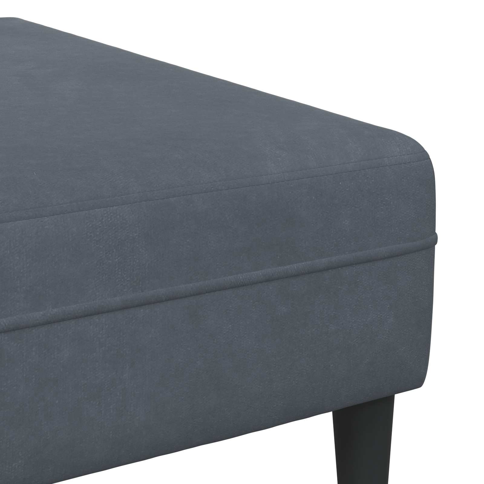 Sofa 3 pcs Tamno siva 250 x 188 x 76 cm Baršun
