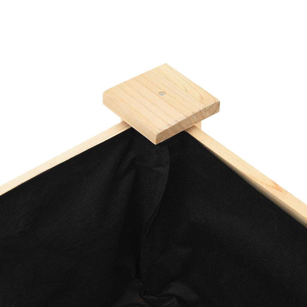 Vrtna saksija s policom Bež 45 x 45 x 76,5 cm Čvrsto drvo jele