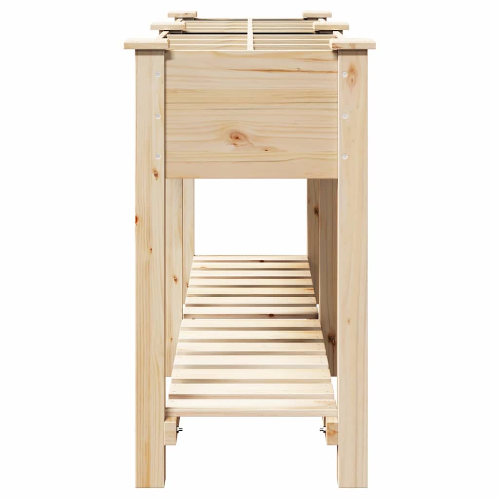 Vrtna saksija Bež 161,5 x 45 x 76,5 cm Čvrsto drvo jele