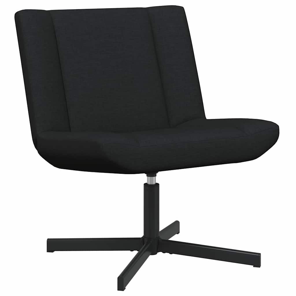 Stolica na kotačiće Crna 63 x 75 x 76 cm tkanina