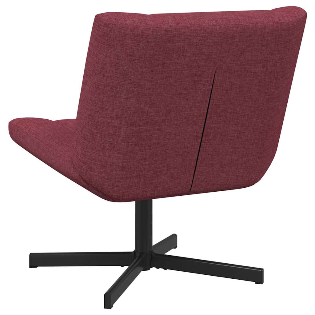 Stolica na kotačiće Vinska crvena 63 x 75 x 76 cm tkanina