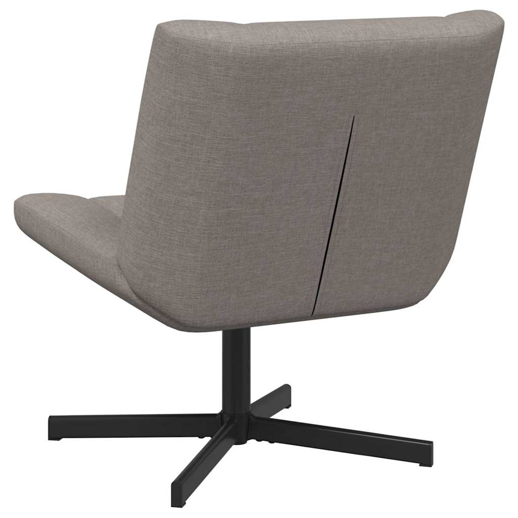 Stolica na kotačiće Sivosmeđa 63 x 75 x 76 cm tkanina